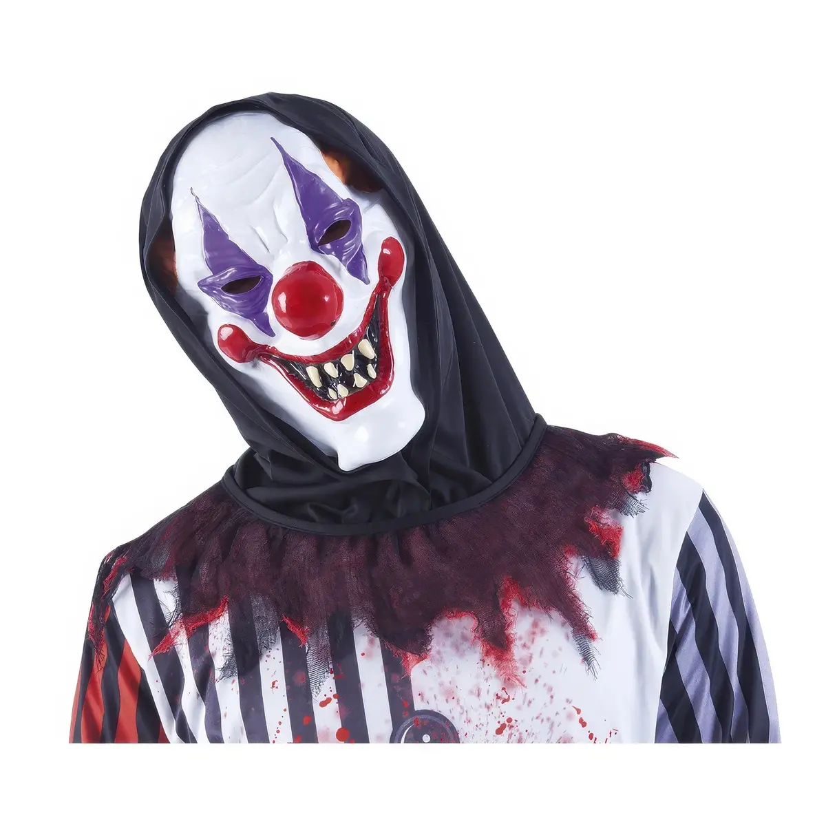 Crazy Clown Mask With Hood 1