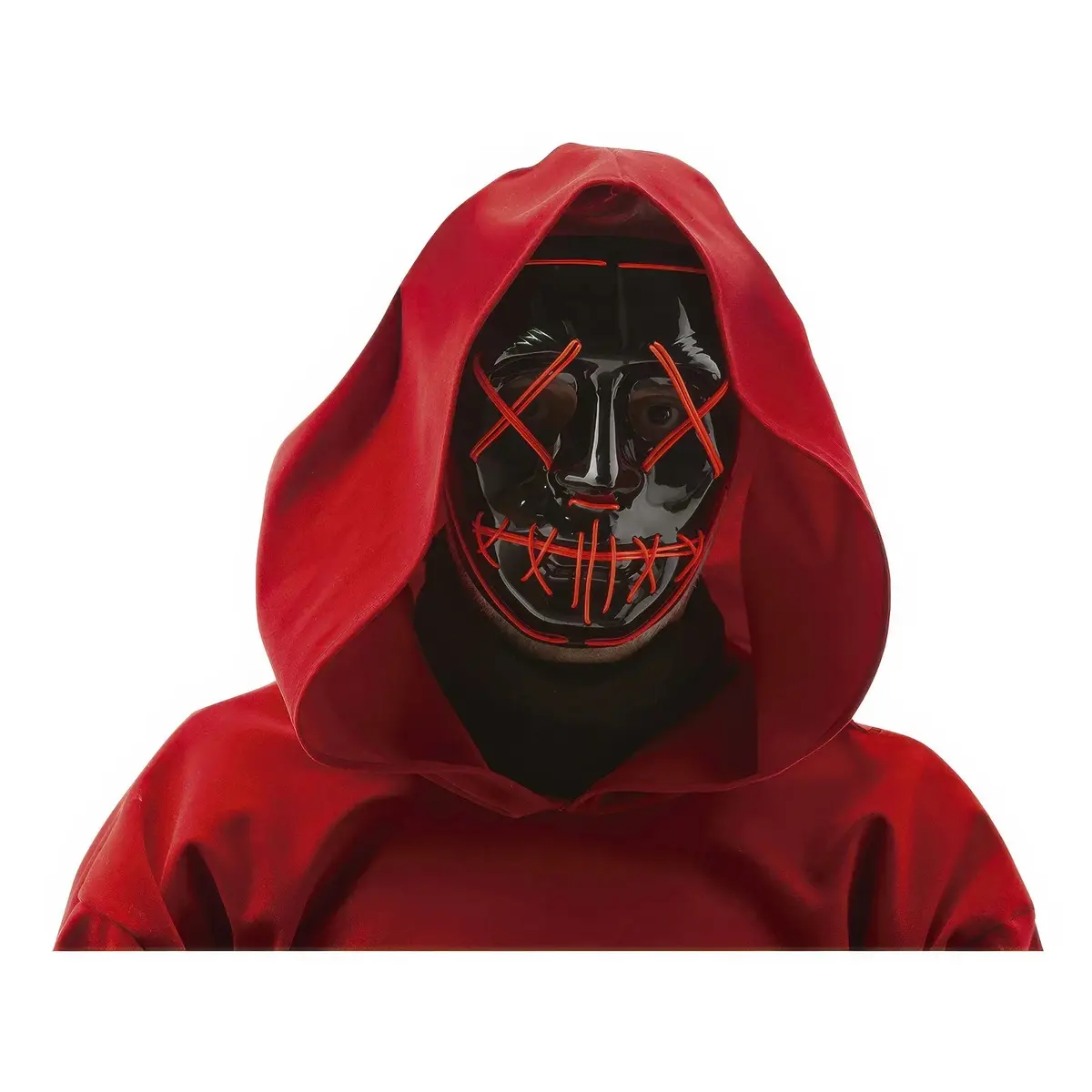 Skull Light Mask - Dress-Up Halloween Fun For Kids 1