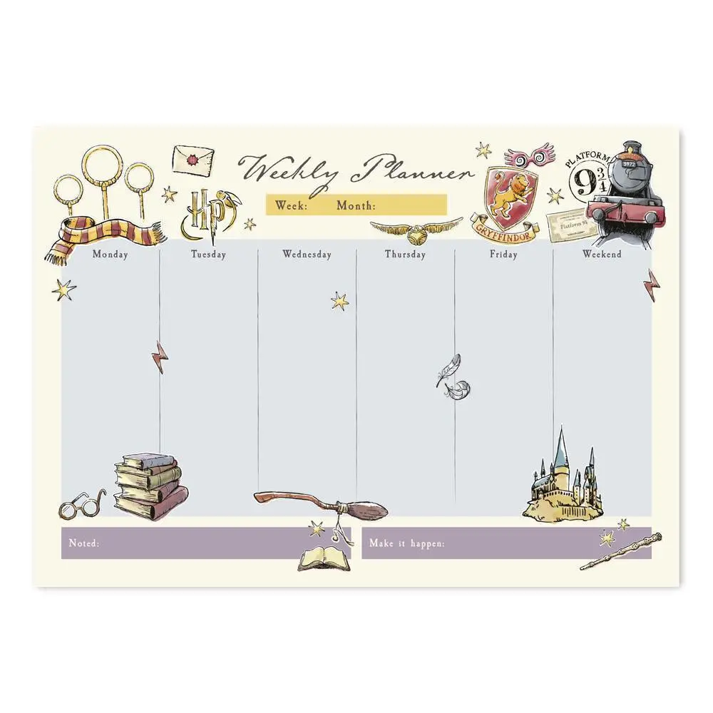Harry Potter Glasses Weekly Planner Notepad A4 1