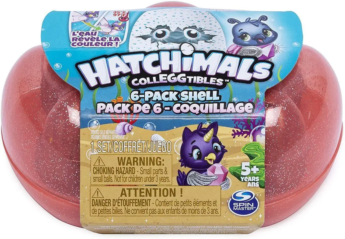 Hatchimals 6046155 Colleggtibles Series 5 Sea Shell, Mixed Colours, Pack Of 6 Collectibles 1