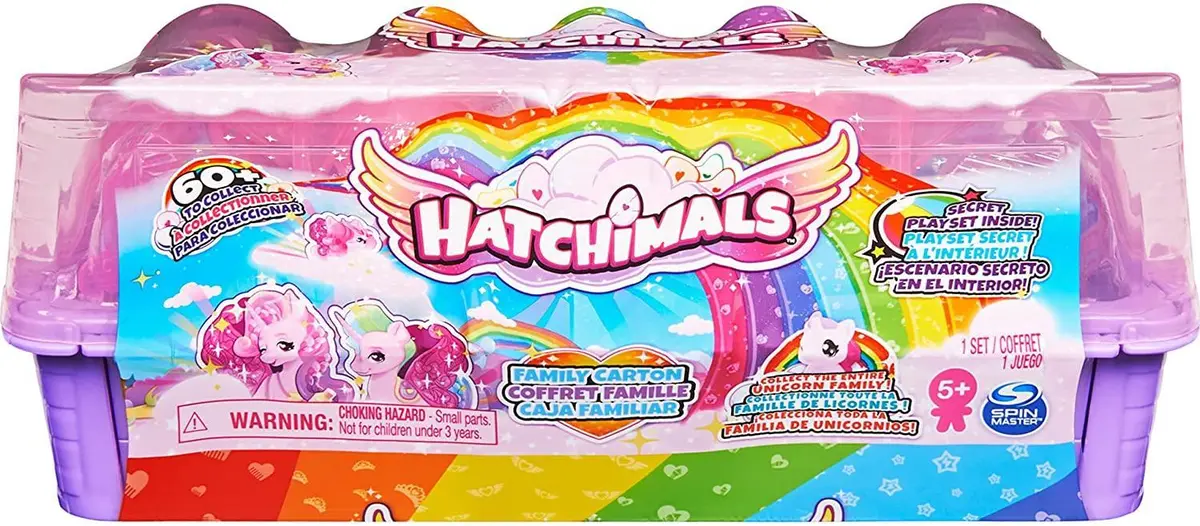 Hatchimals Colleggtibles Unicorn Family Carton With Surprise Playset 1