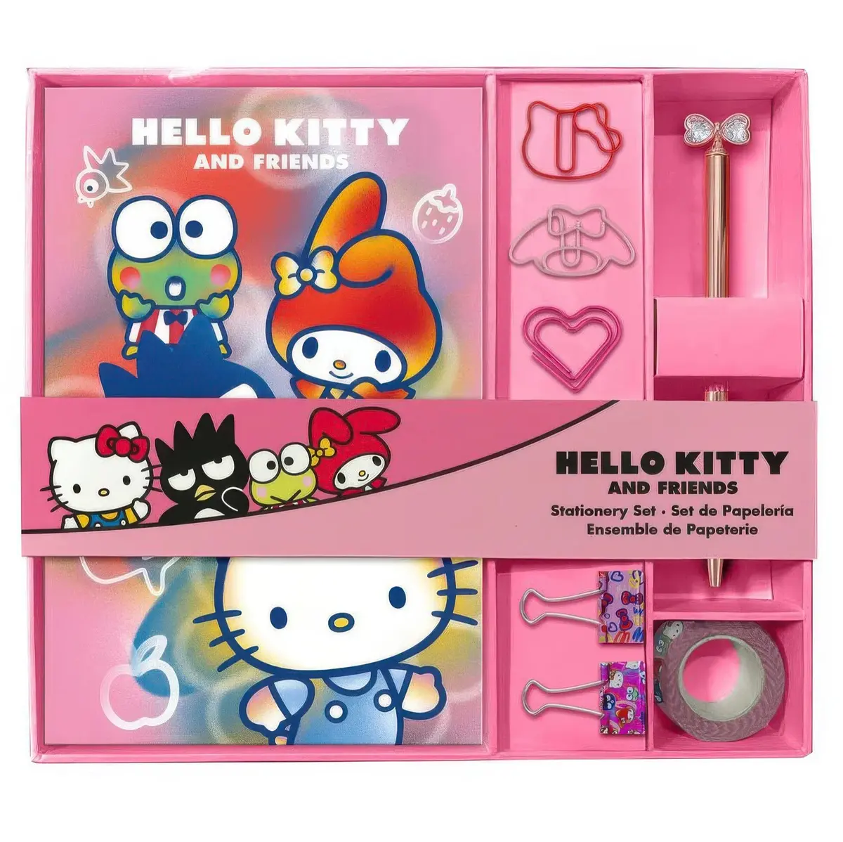 Hello Kitty Stationery Set With Notebook And Accessories 1