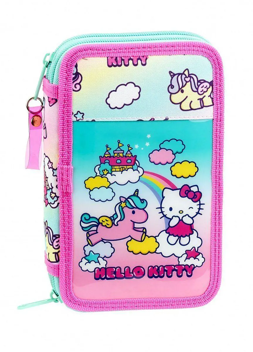 Hello Kitty Candy Unicorn 28-Piece Double Pencil Case 1