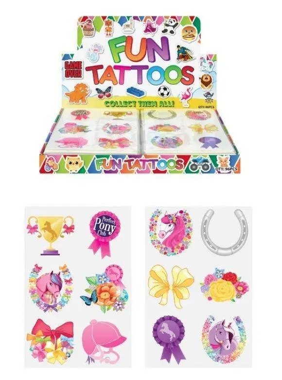 Hendrandt N51 322 Mini Pony Temporary Tattoo Sheets 1