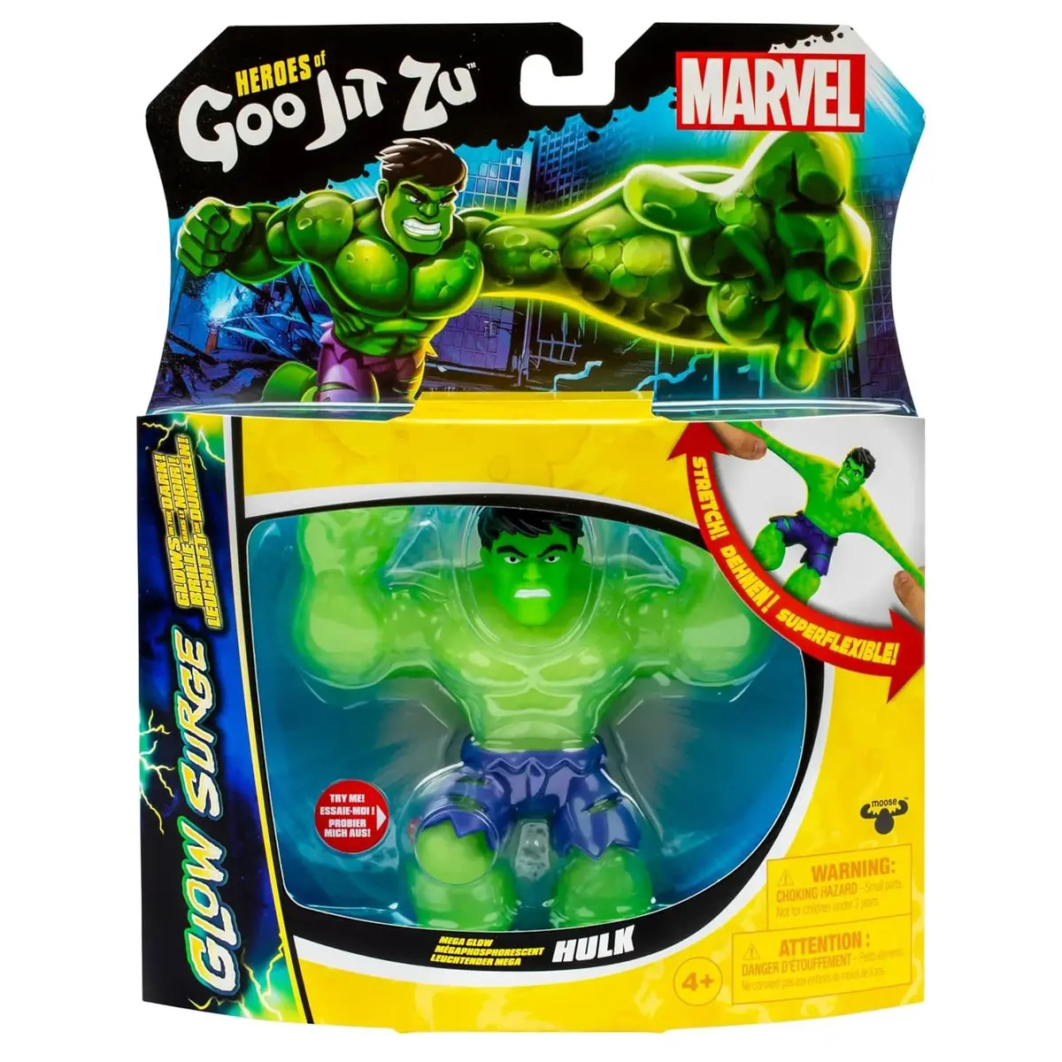 Heroes Of Goo Jit Zu Marvel Glow Surge Hulk Hero Pack 1
