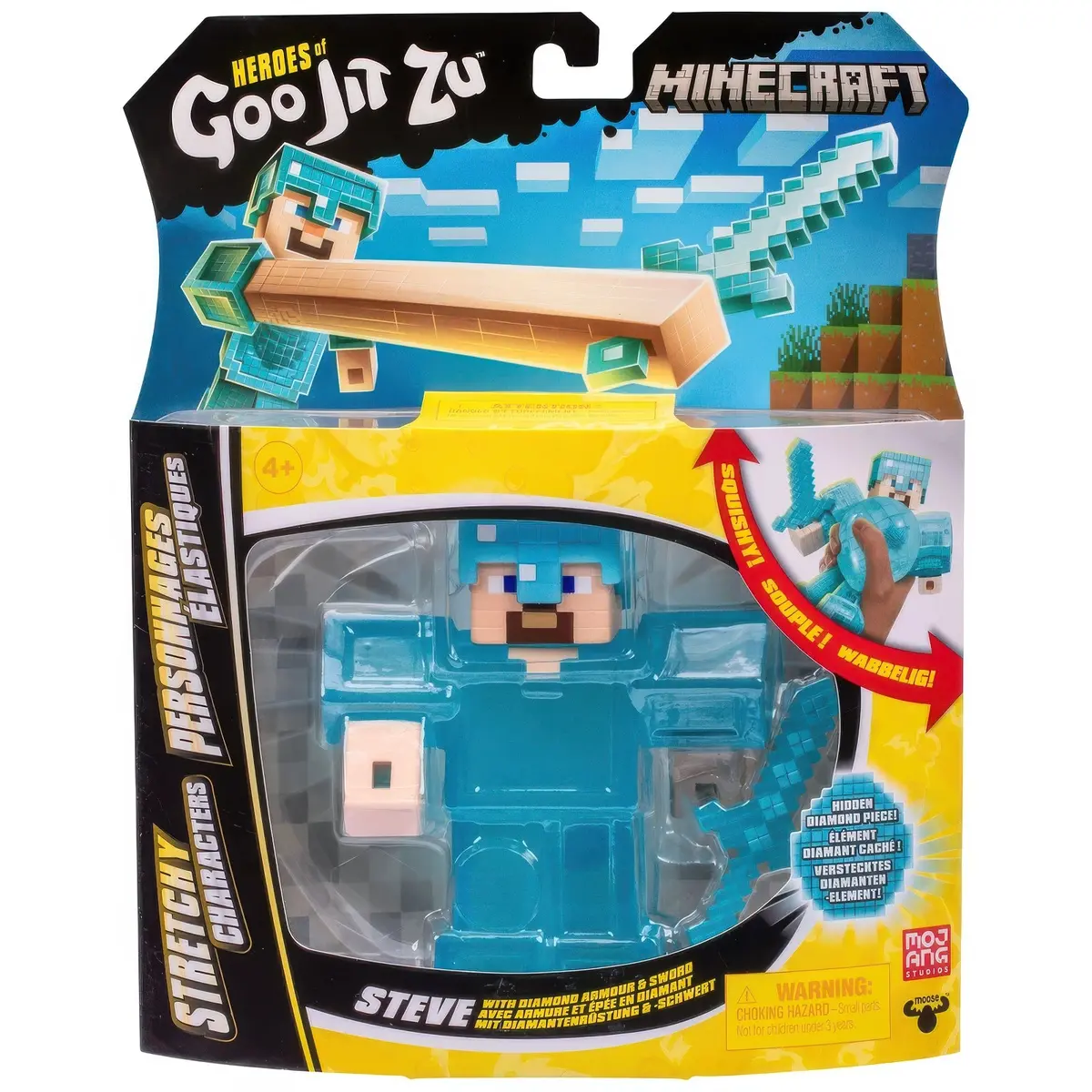 Heroes Of Goo Jit Zu Minecraft Steve With Armour And Sword 1