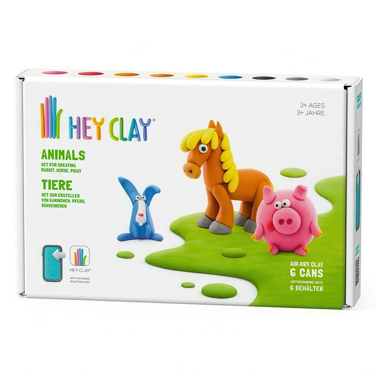 Hey Clay Animals - 6 Cans Set 1