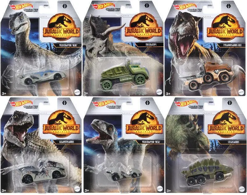 Hot Wheels Character Cars Jurassic World Vehicle - Assorted 1