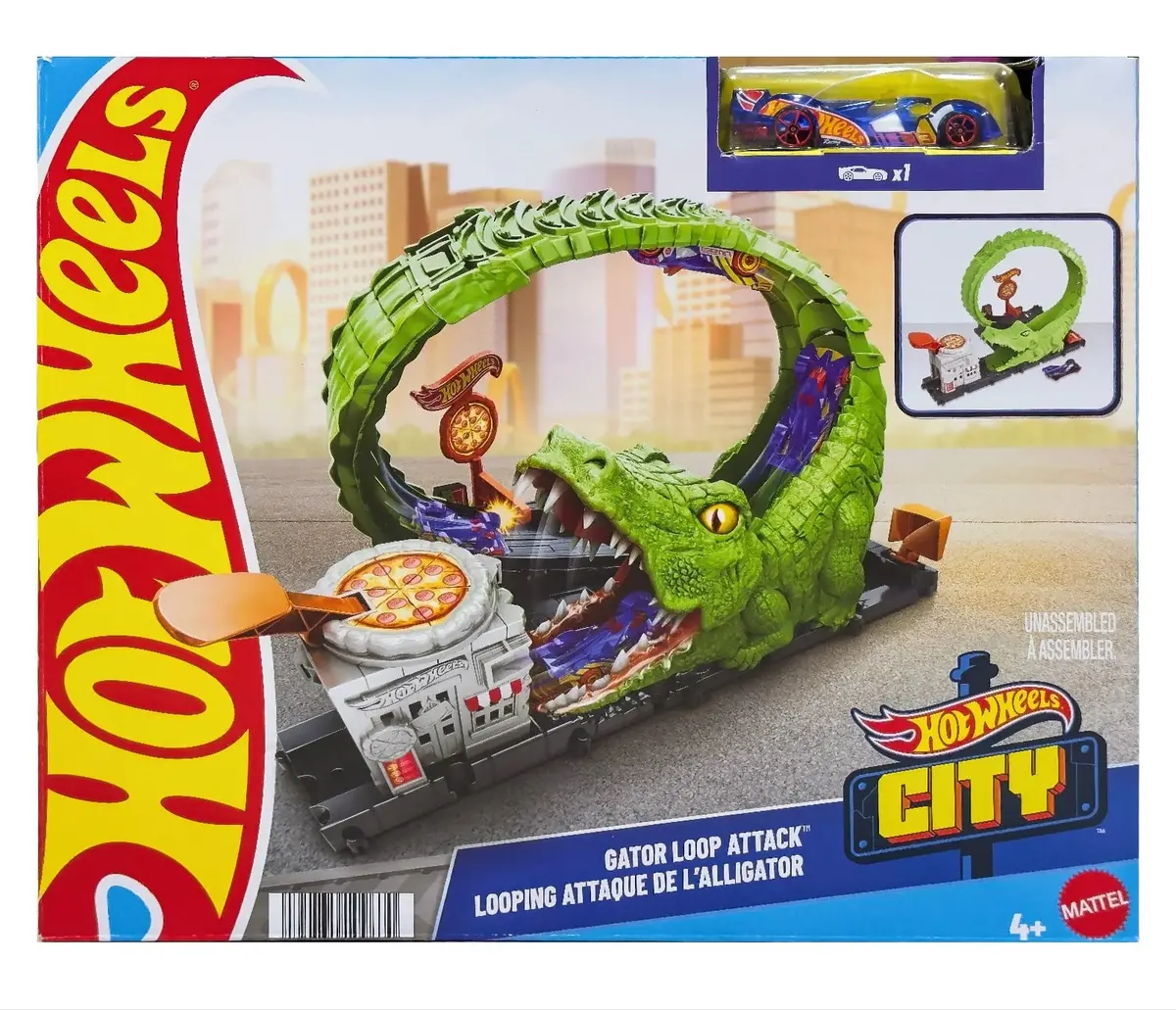 Hot Wheels City Gator Loop Attack Playset 1