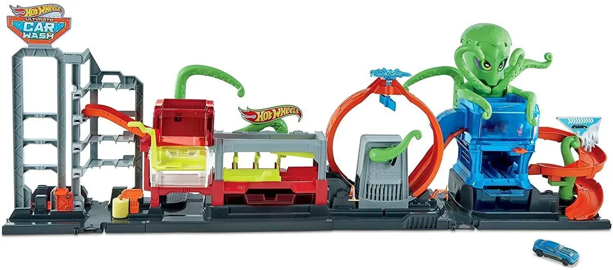 Hot Wheels City Ultimate Octo Car Wash Playset 1