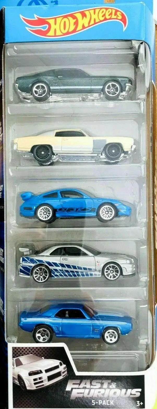 Hot Wheels Fast & Furious Set Of 5 Diecast Cars 1