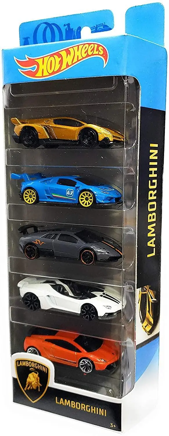 Hot Wheels Lamborghini Set Of 5 Diecast Cars 1
