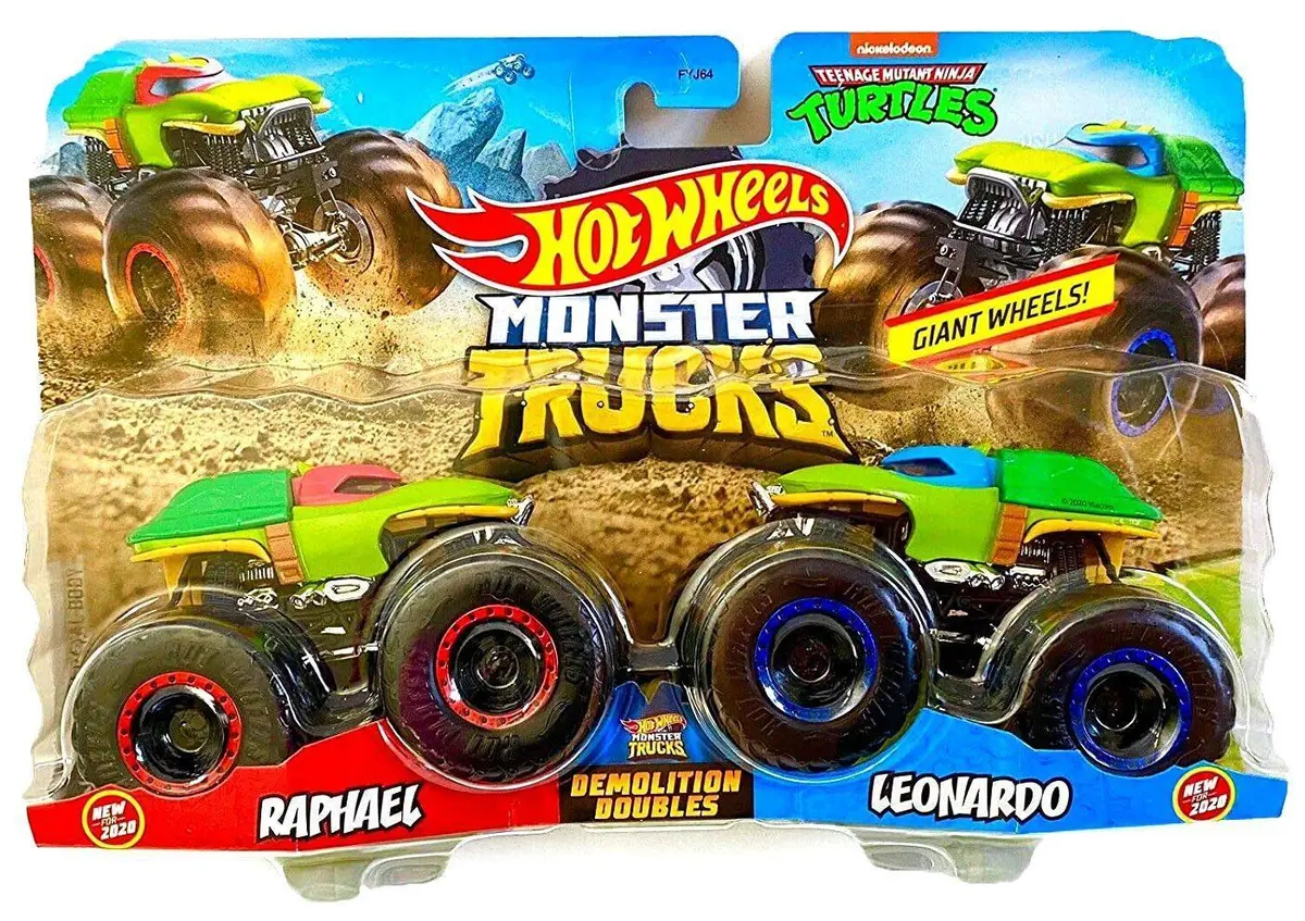 Hot Wheels Monster Trucks Demolition Doubles - Raphael Vs Leonardo 1
