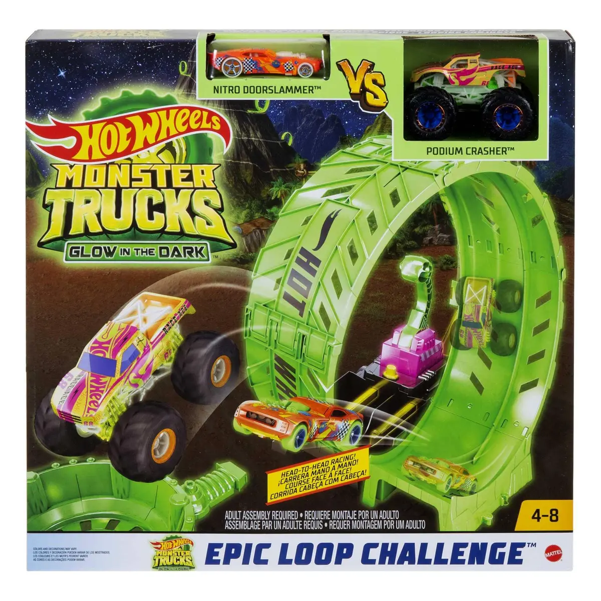 Hot Wheels Monster Trucks Glow-In-The Dark Epic Loop Challenge 1