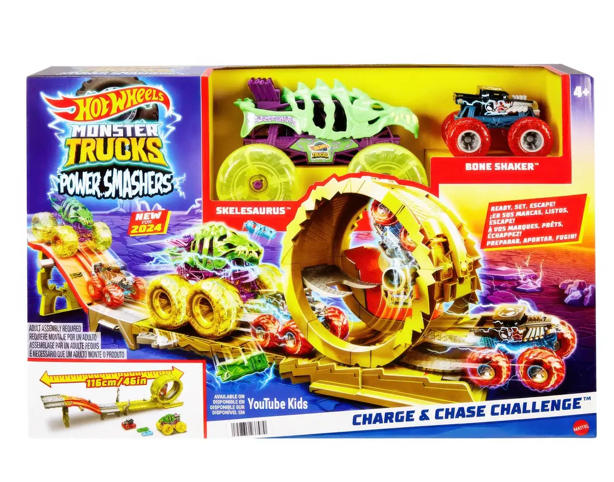 Hot Wheels Monster Trucks Power Smashers Charge & Chase Challenge 1