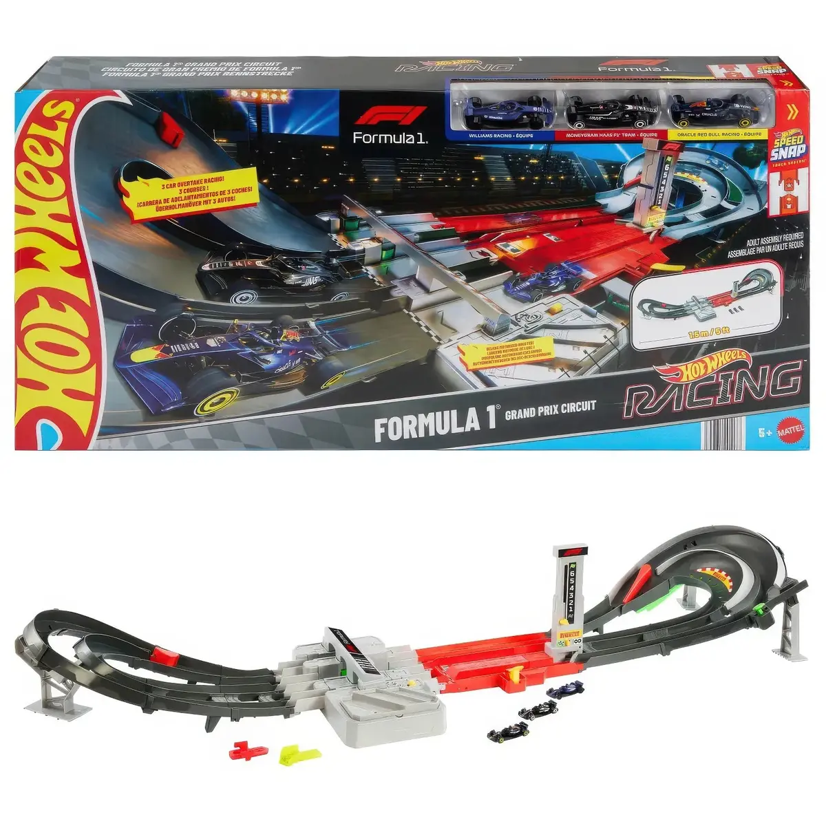 Hot Wheels Race Formula 1 Grand Prix Circuit Track Set 1