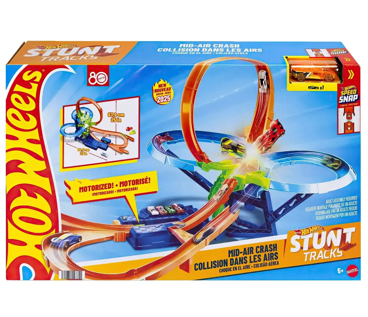 Hot Wheels Stunt Tracks Mid-Air Car Crash Playset 1