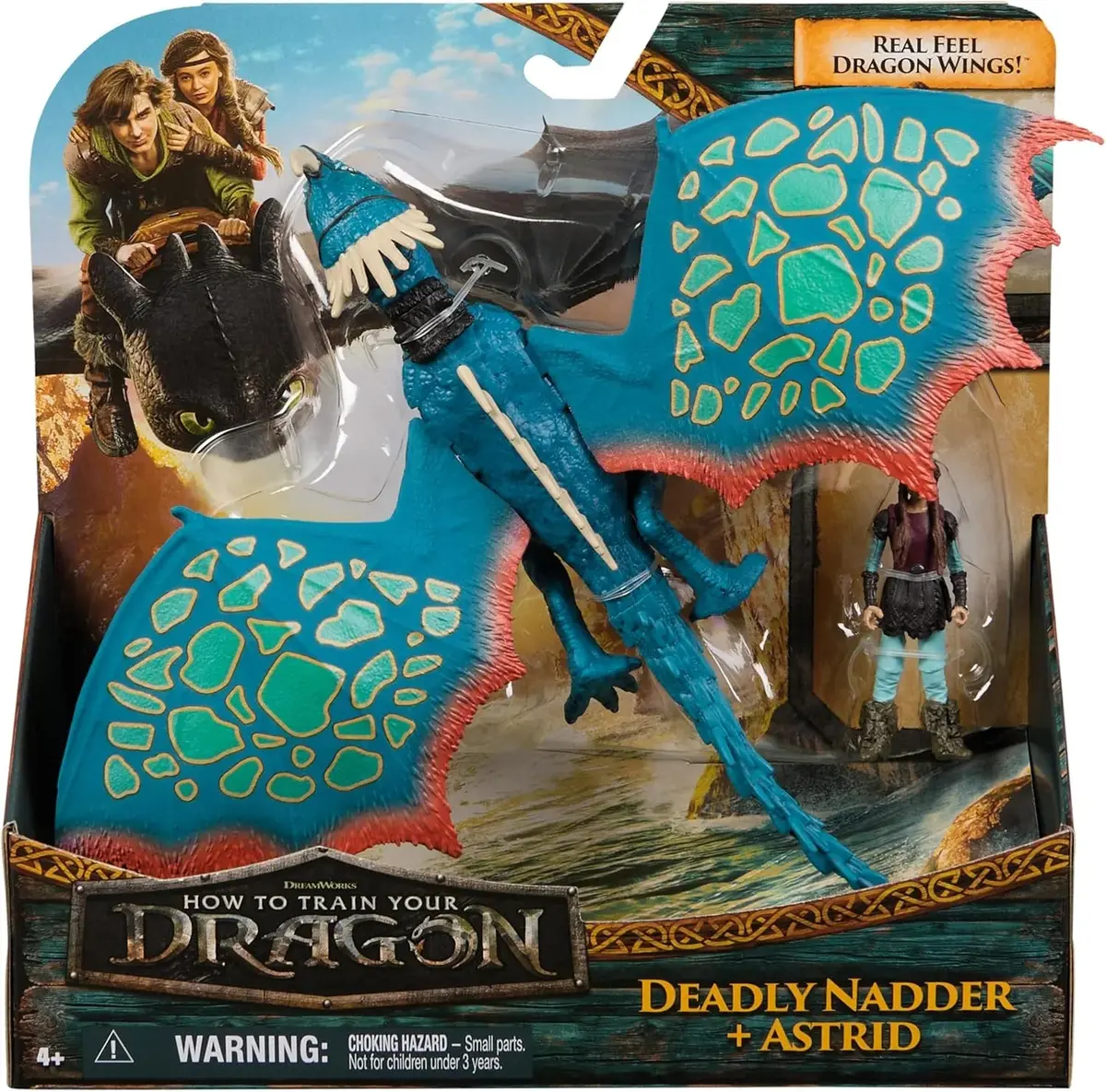 How To Train Your Dragon: Deadly Nadder & Astrid Viking Duo Action Figures 1