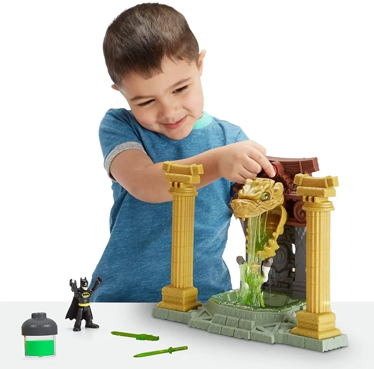 Fisher-Price Imaginext Batman Ooze Pit With Ooze Canister And Slime Playset 1
