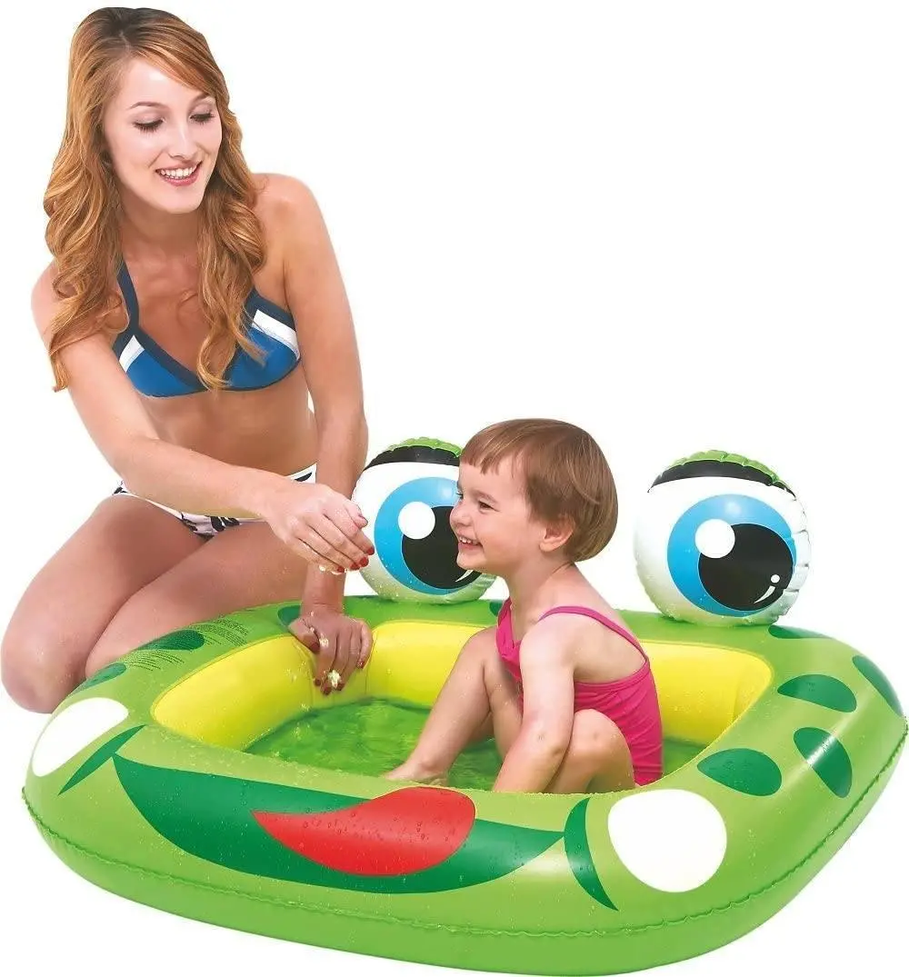 Fun Inflatable Frog Baby Pool For Ages 1-3 Years Outdoor 1