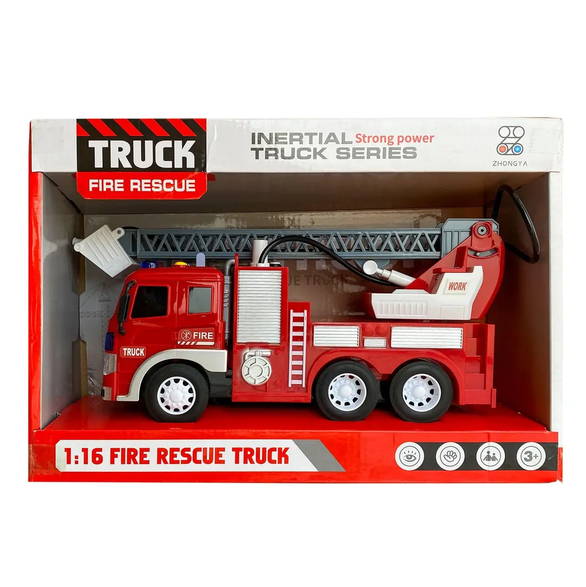 Interactive Fire Rescue Truck With Light & Sounds 25Cm 1