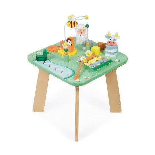 Janod Pretty Meadow Wooden Activity Table 1