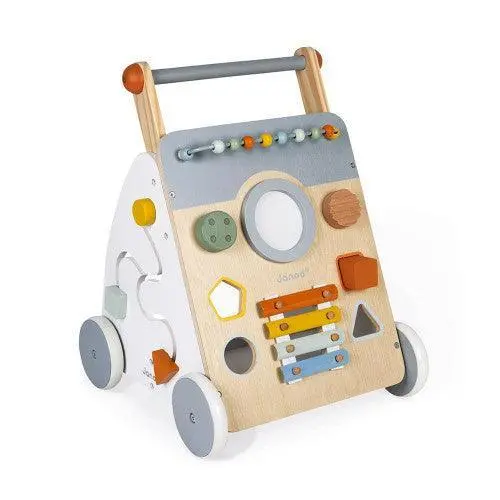 Janod Sweet Cocoon Wooden Multi-Activity Baby Walker 1