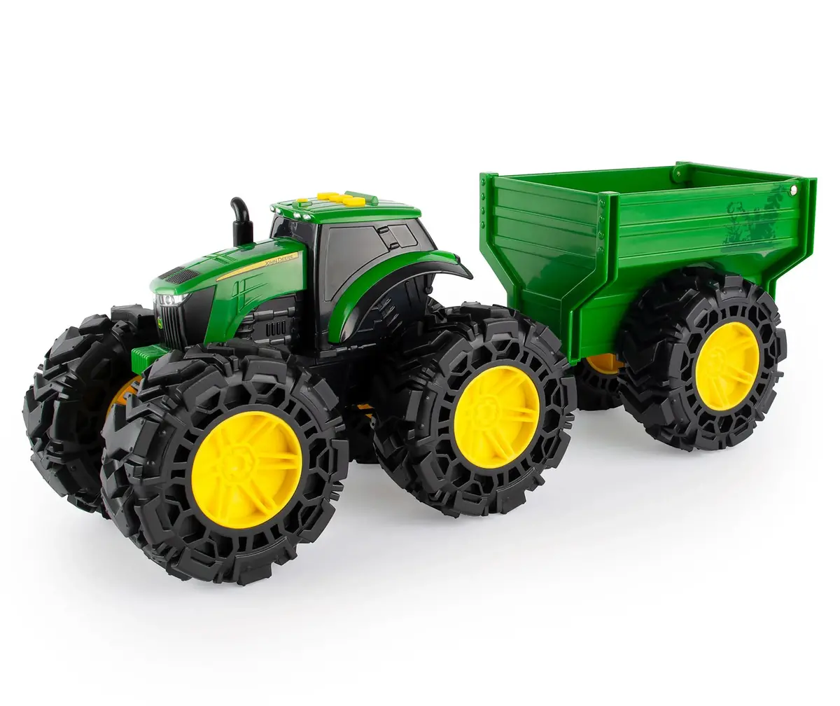 John Deere Lights And Sounds Tractor With Wagon 1