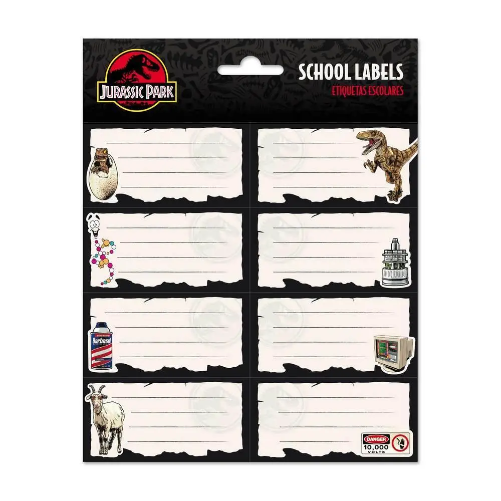 Jurassic Park Self-Adhesive School Labels 1