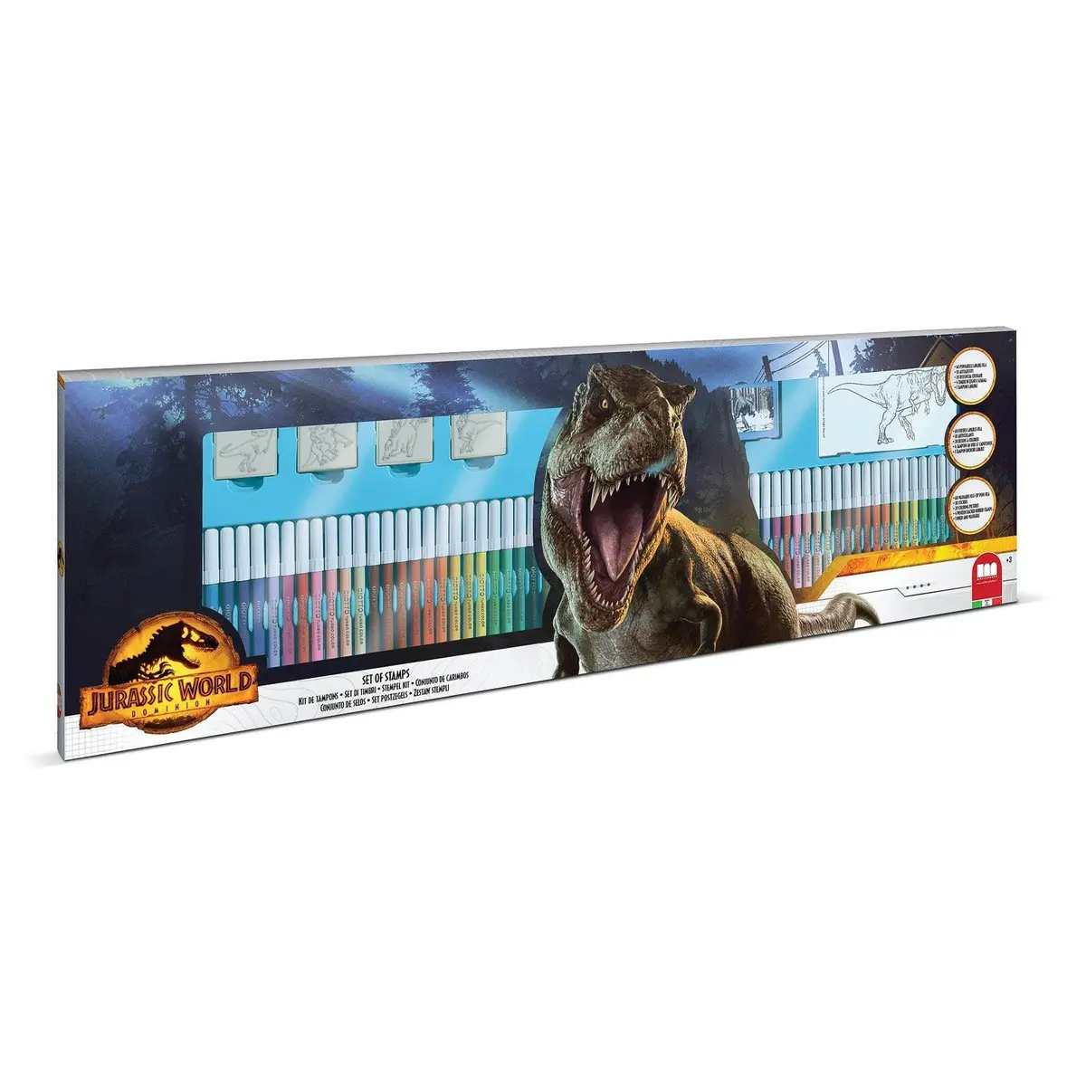 Jurassic World 60 Markers Art Playset 1