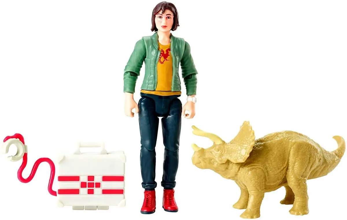 Jurassic World Figures Zia & Triceratops Figurines Playset 2