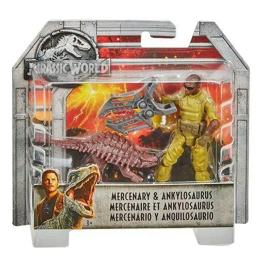 Jurassic World Mercenary & Ankylosaurus Figures Playset 1