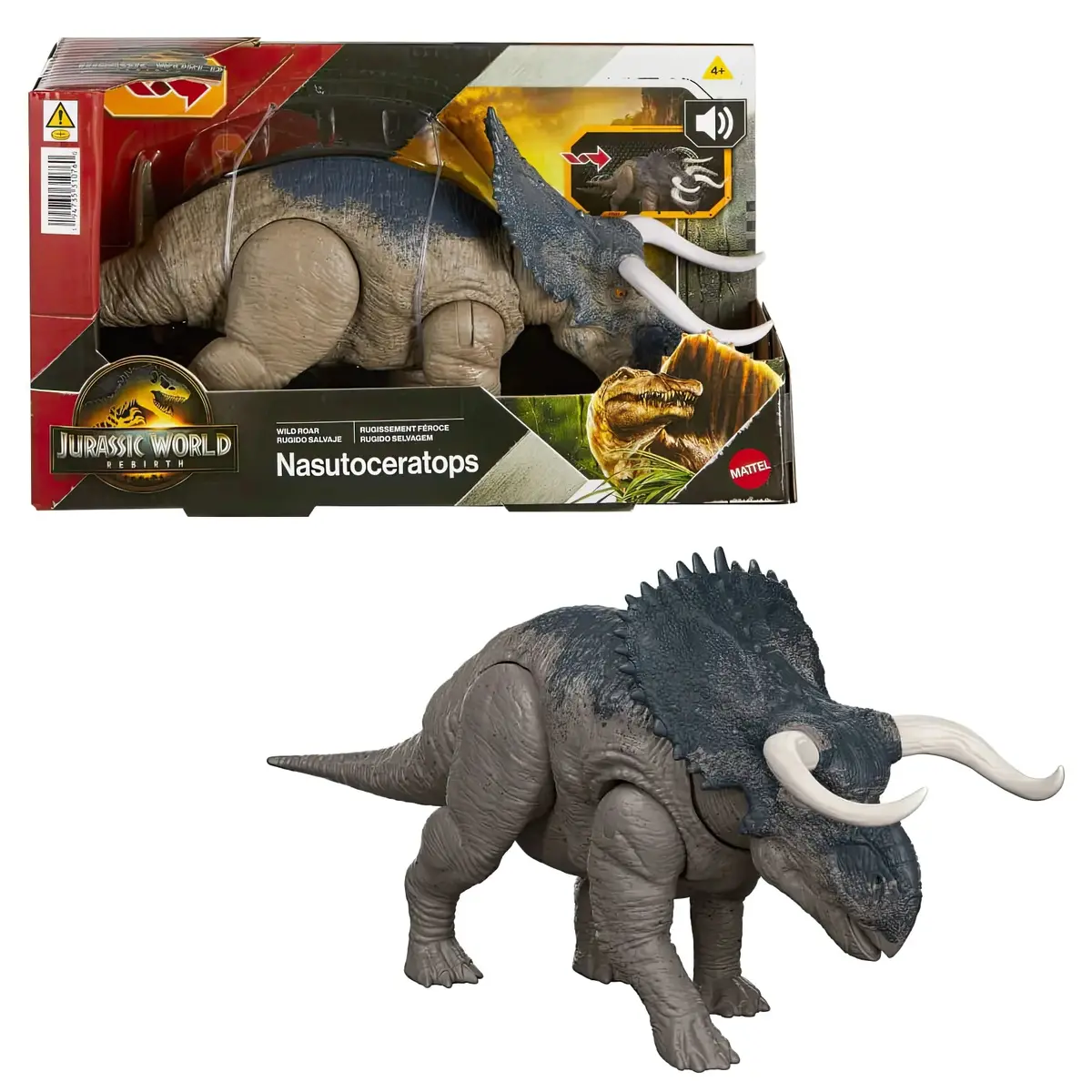Jurassic World Wild Roar Nasutoceratops Dinosaur Toy 1