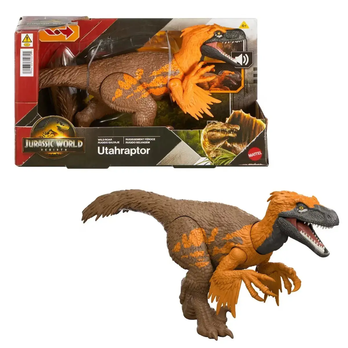 Jurassic World Wild Roar Utahraptor Dinosaur Action Figure 1