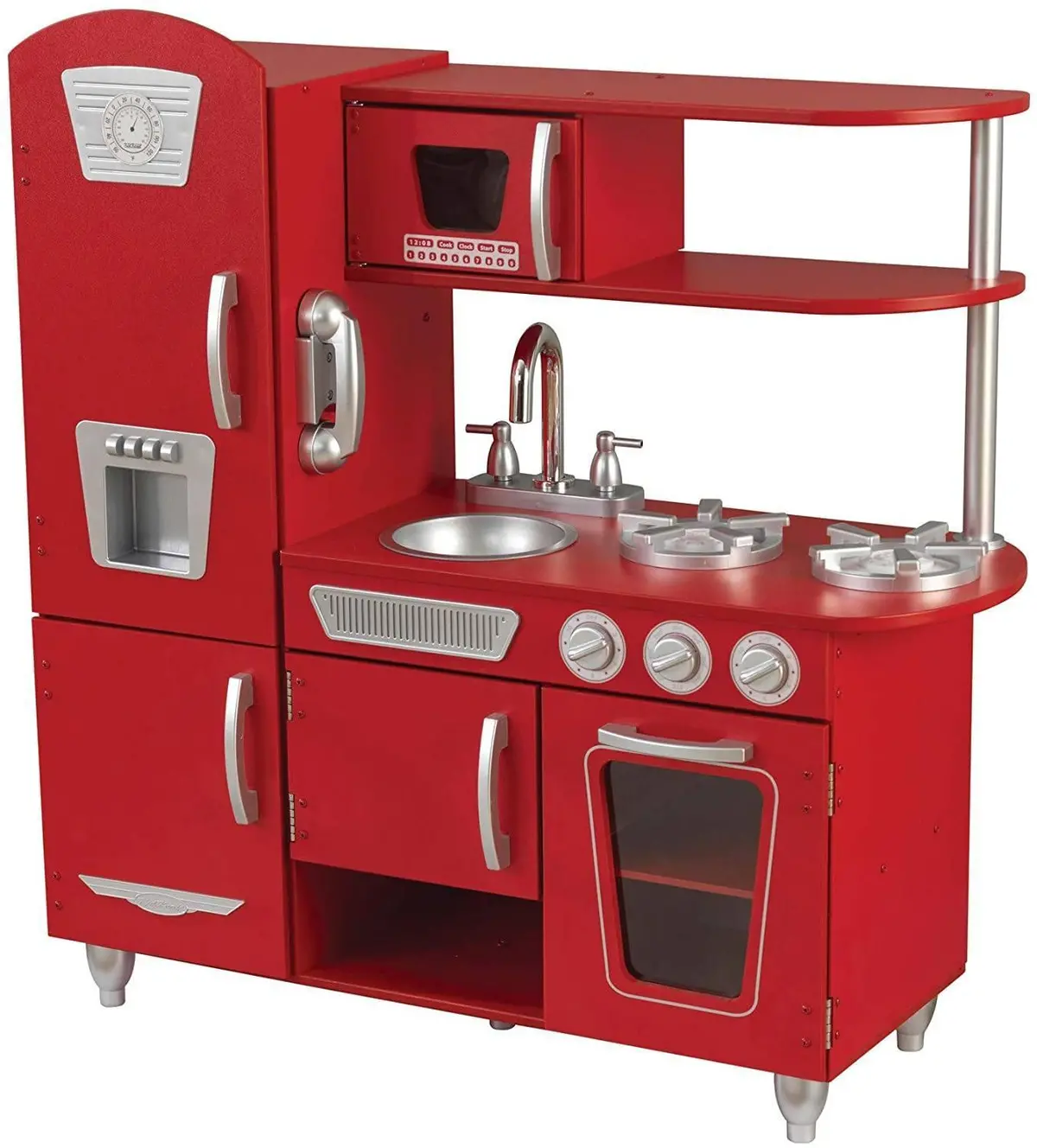 Kidkraft 53173 Red Vintage Wooden Kitchen 1