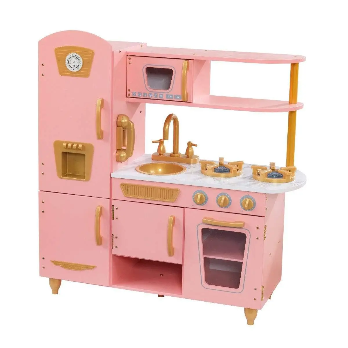 Kidkraft 53443 Limited Edition Vintage Kitchen Pink & Gold 1