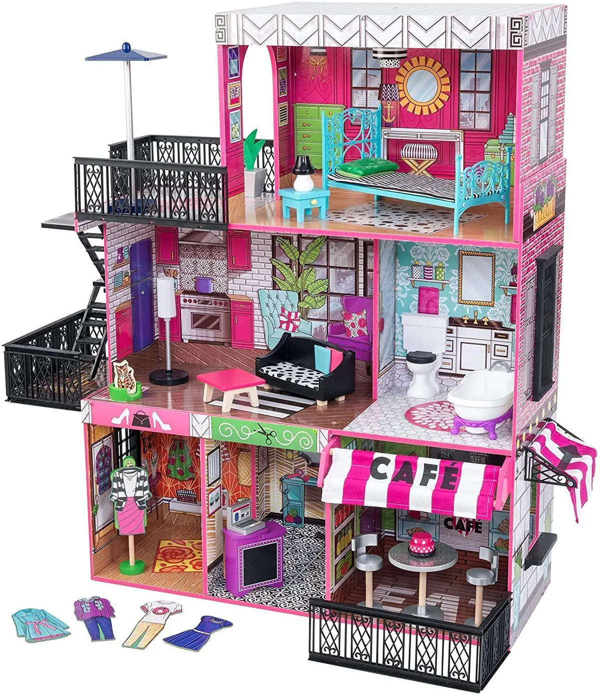 Kidkraft 65922 Brooklyn's Loft Wooden Dolls House 1