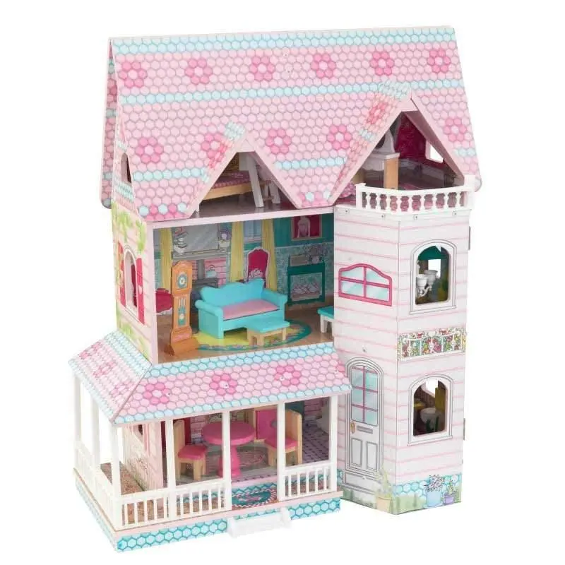 Kidkraft 65941 Abbey Manor Wooden Dolls House With Furniture 1