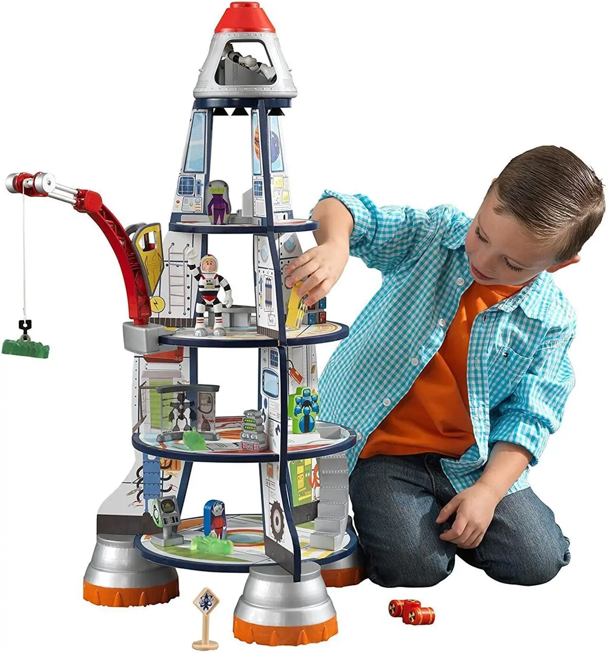 Kidkraft Wooden Rocket Ship Playset 1