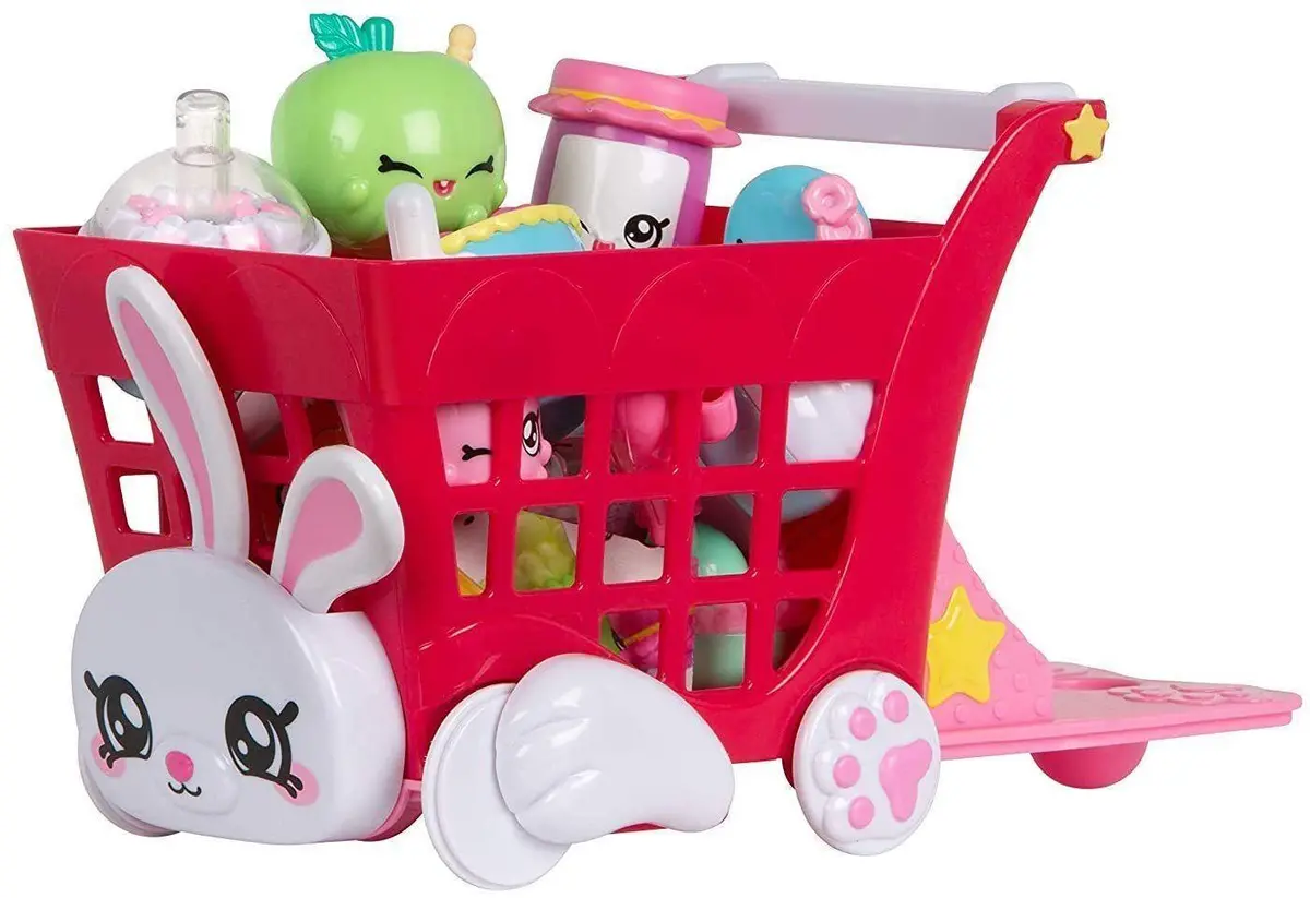 Kindi Kids Rabbit Petkin Shopping Cart Playset 1