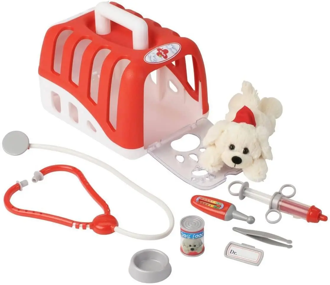 Klein Rescue Team Max & Dr. Kim Vet's Transport Box With Cuddly Dog 1