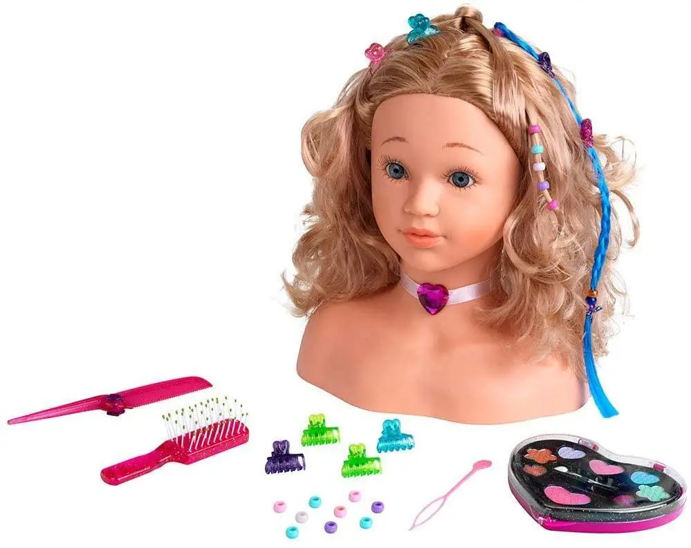 Klein 5240 Princess Coralie Make-Up And Hairstyling Head "Sophia", Large Dolls 1
