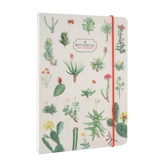 Kokonote Botanical Cacti And Succulents A5 Handcrafted Notebook 1