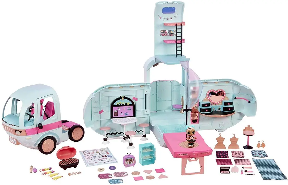 Lol Surprise! 2-In-1 Glamper Fashion Camper With 55+ Surprises Dolls Accessories 1