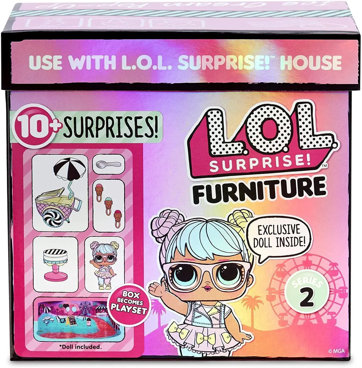 Lol Surprise! 564911E7c Furniture Ice Cream Pop Bon & 10+ Surprises Collectibles 1