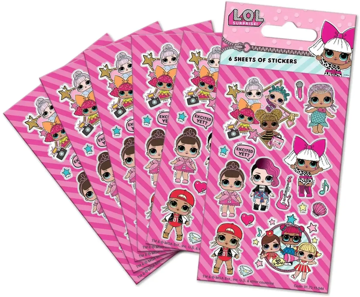Lol Surprise! Stickers 6 Sheets 1