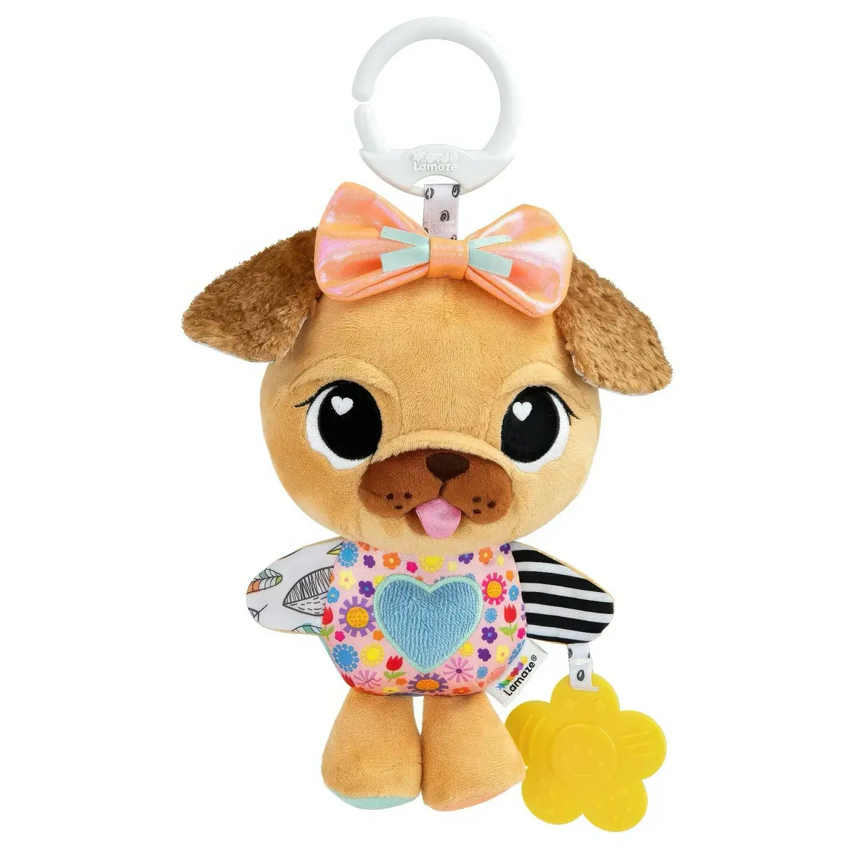 Lamaze Lovey The Pug - Clip And Go Baby Pram Toy 1