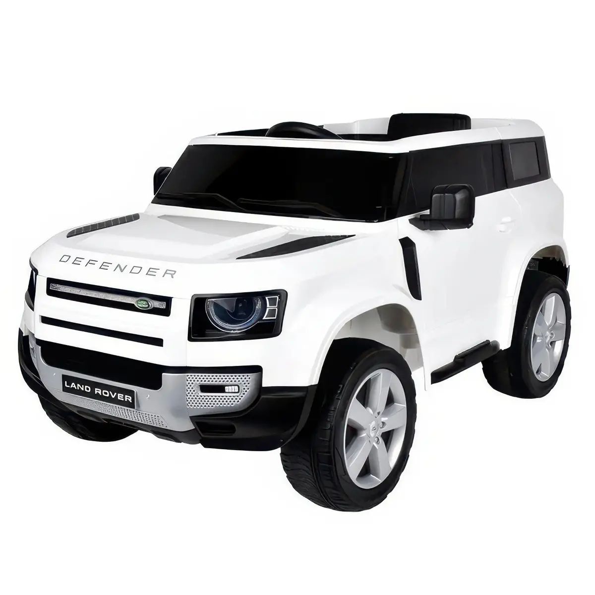 Land Rover Defender 12V Battery Ride-On - White 1
