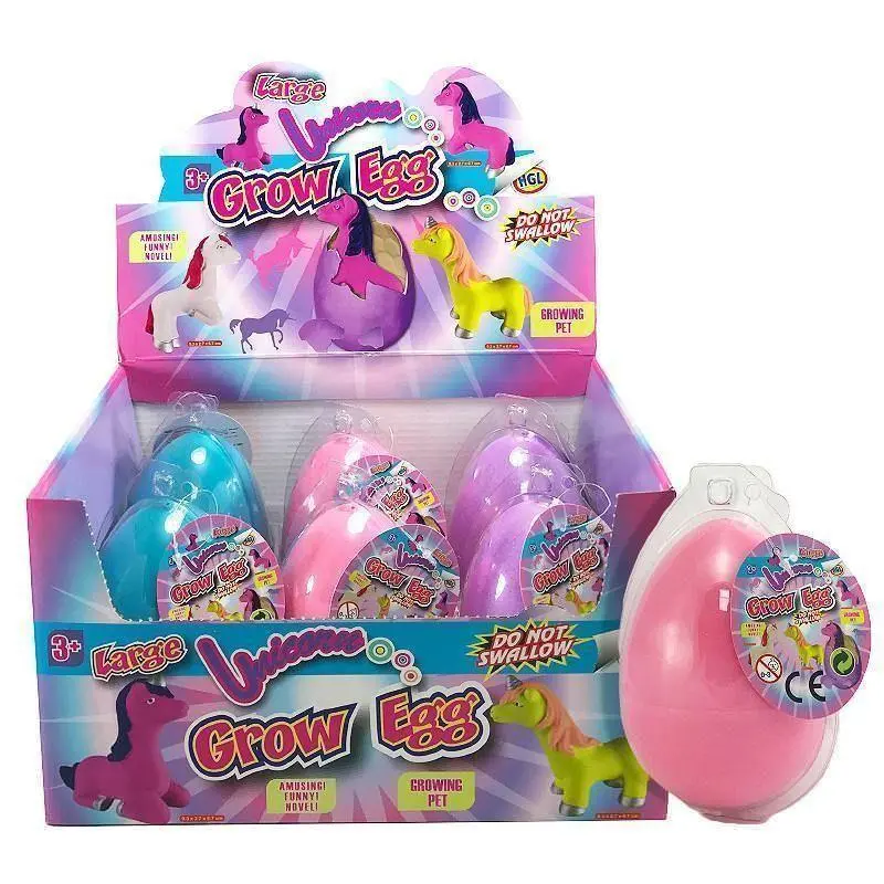 Large Unicorn Hatch Grow Egg - Assorted 1