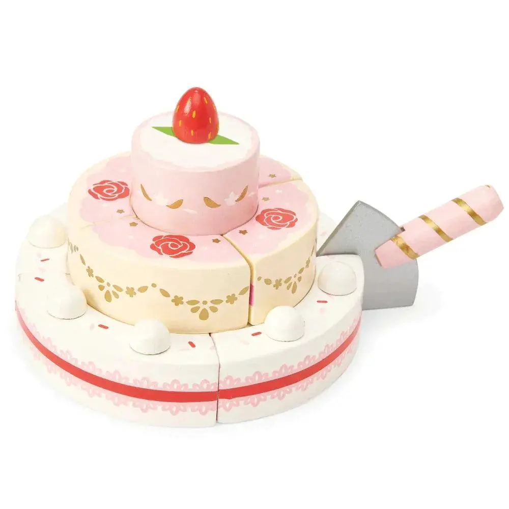 Le Toy Van Carlo's Wooden Strawberry Wedding Cake 1